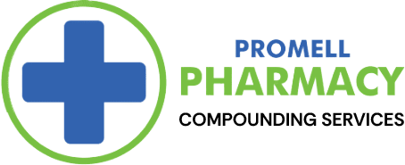 Logo of Pro Pharmacy Compounding Services with green and blue colors.